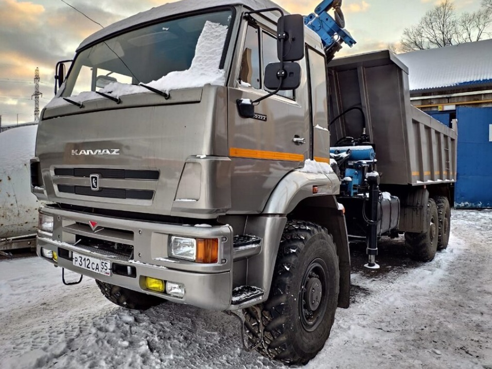 Самосвал камаз 65222 с КМУ Уммаш 706Т